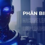 Hình robot Hai Lúa phân biệt AI, Machine Learning, Deep Learning