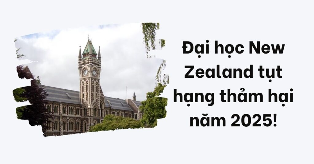 Xếp hạng đại học New Zealand tụt hạng thảm hại năm 2025!